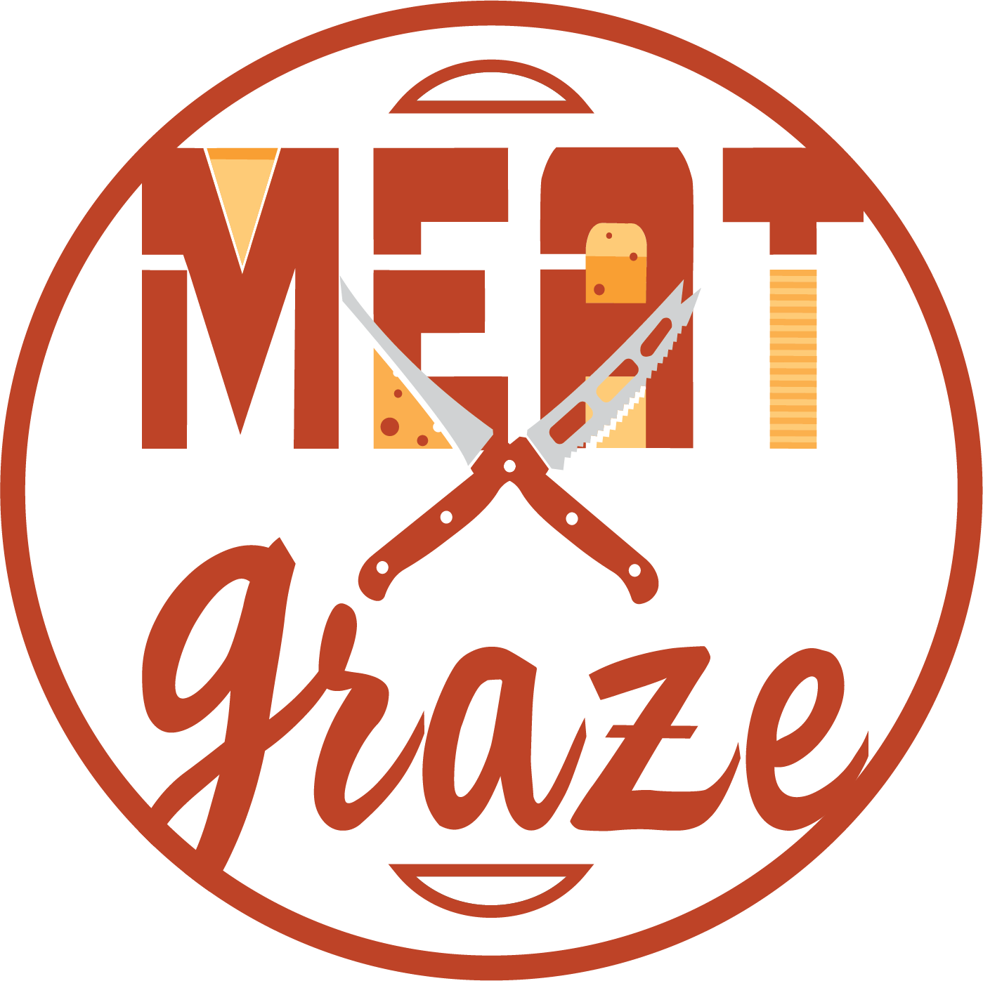 Meat & Graze's round logo